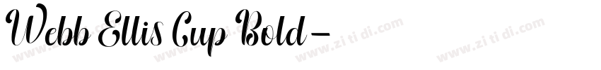 Webb Ellis Cup Bold字体转换